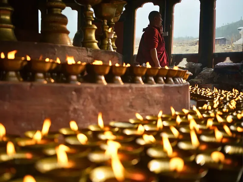 Bhutanese blessing and hot-stone bath