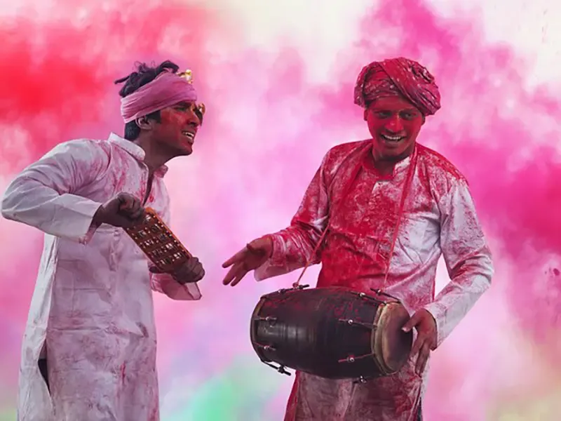 Private haveli Holi celebration