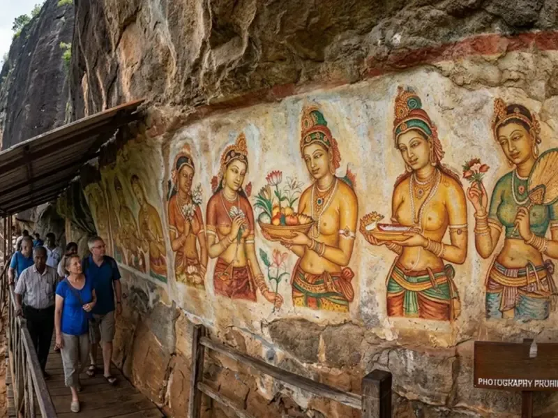 Sigiriya with an archaeologist