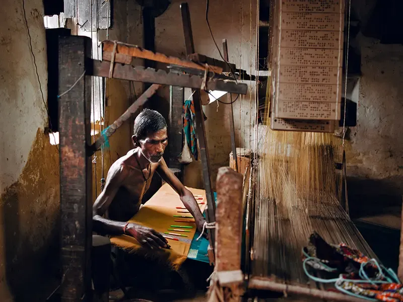 Banarasi weaving demonstration