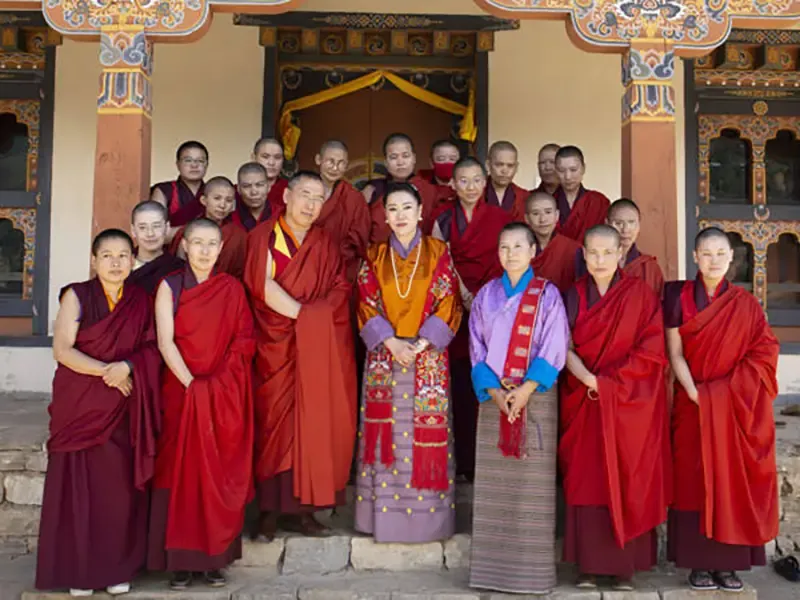 Buddhist nunnery community visit