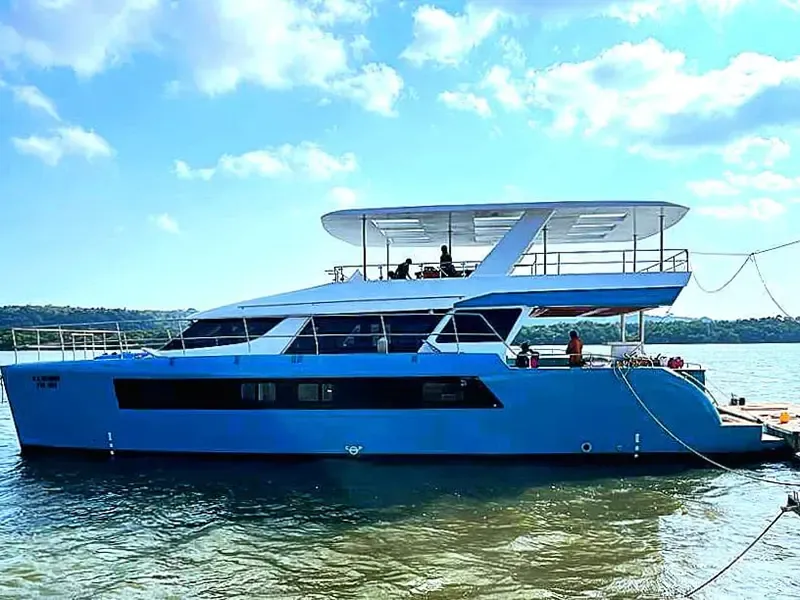 Private yacht on India’s west coast