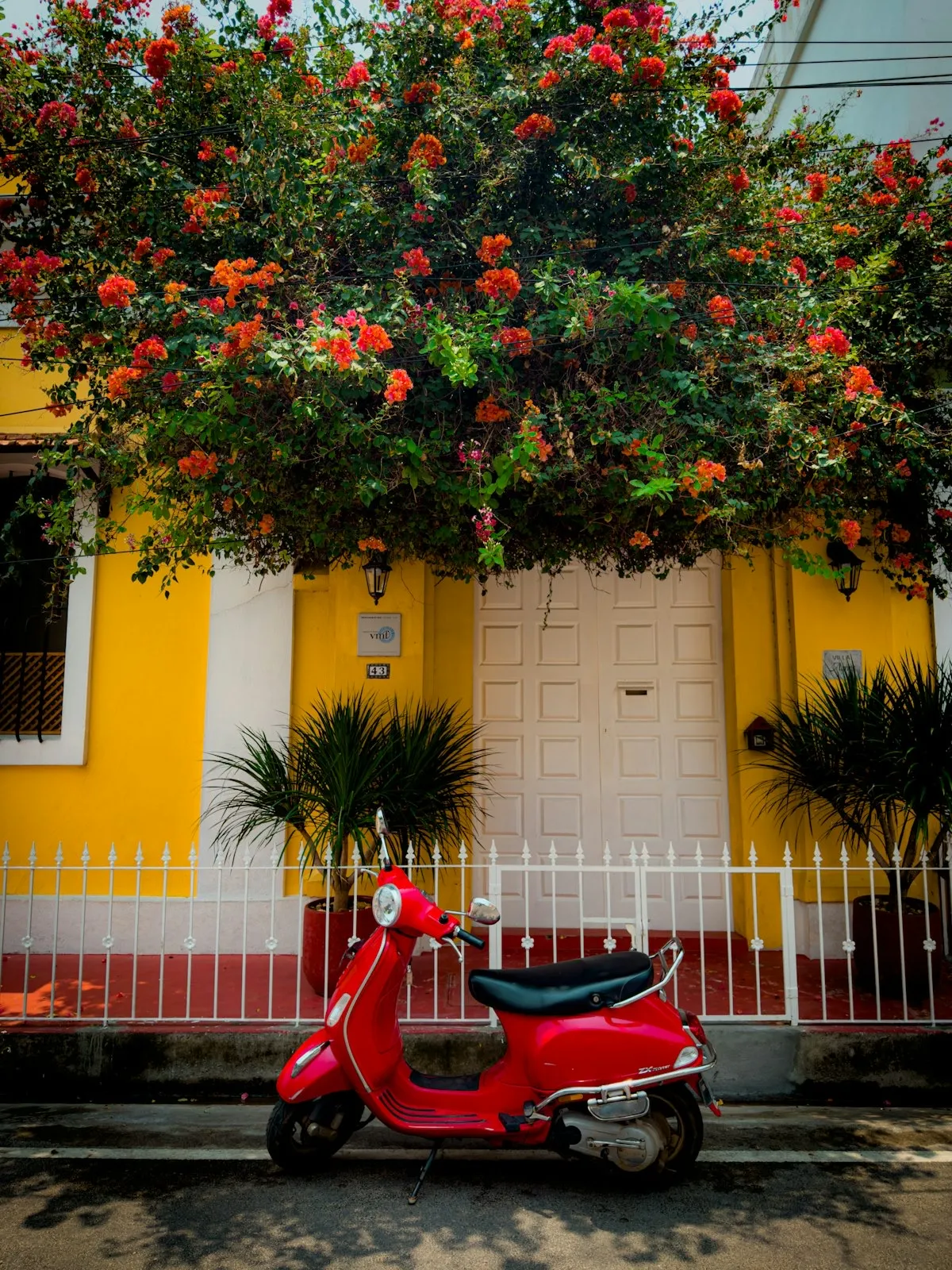 French colonial street, Pondicherry