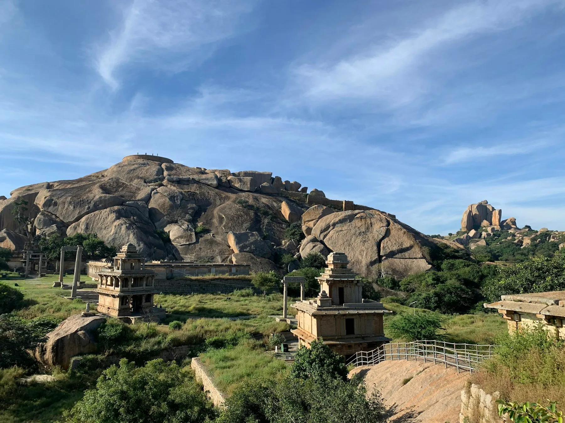 The boulder-strewn landscape of the Hampi region in Karnataka